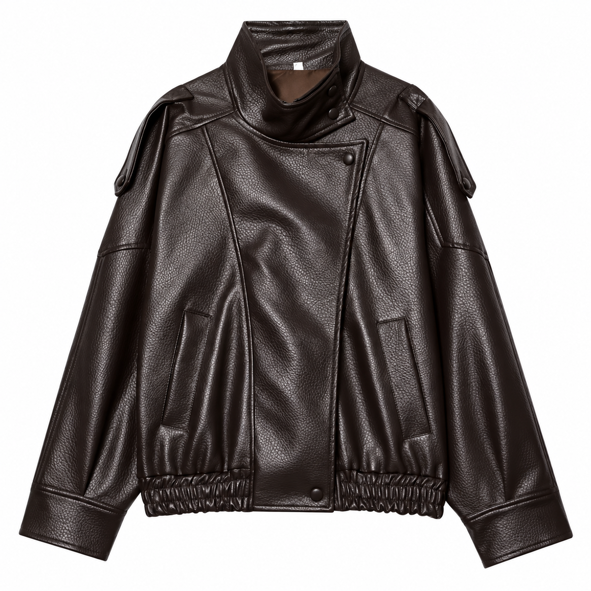 Oversize Lederjacke