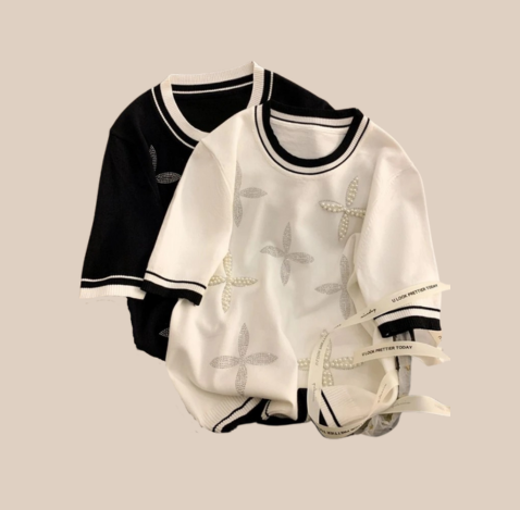 Elegantes Strass-T-Shirt – Sportlich & Glamourös zugleich!