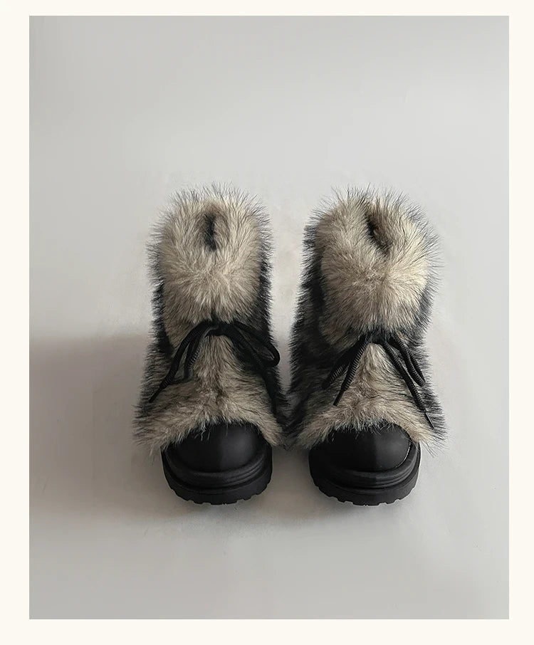 Trendige Fell-Boots für kalte Tage