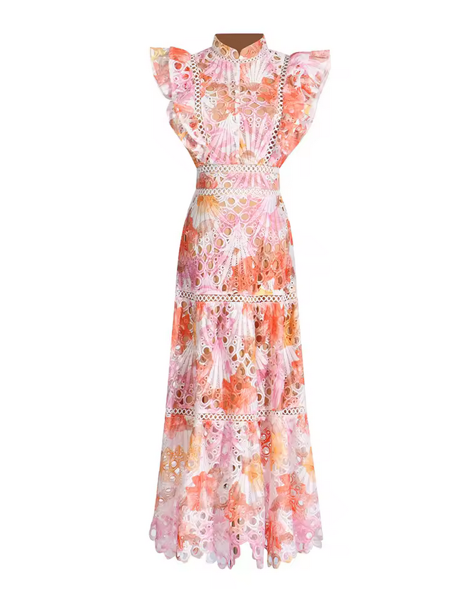 Elegantes Spitzenkleid Florale Eleganz