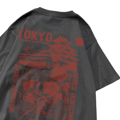 Streetwear T-Shirt – Tokyo Japan Motiv, Weich, Lässig