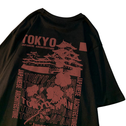Streetwear T-Shirt – Tokyo Japan Motiv, Weich, Lässig