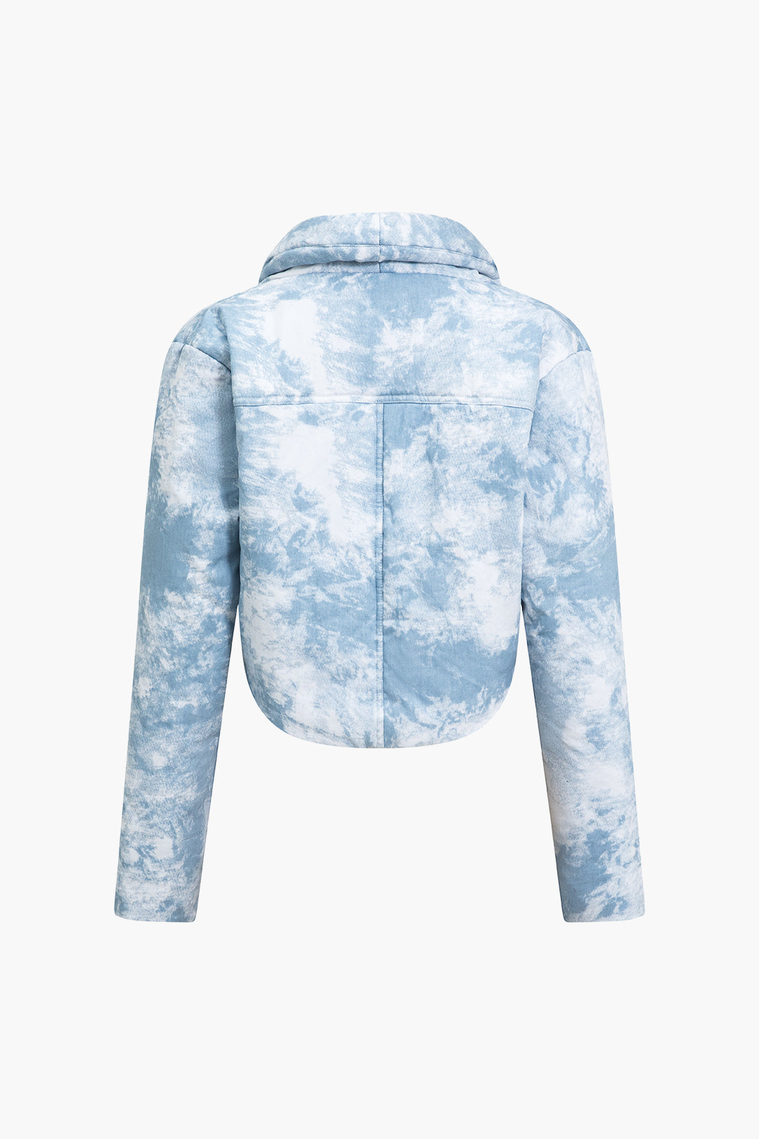 Cropped Jacke im Tie-Dye-Look
