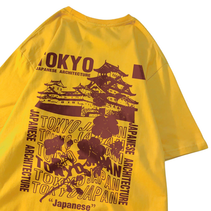 Streetwear T-Shirt – Tokyo Japan Motiv, Weich, Lässig