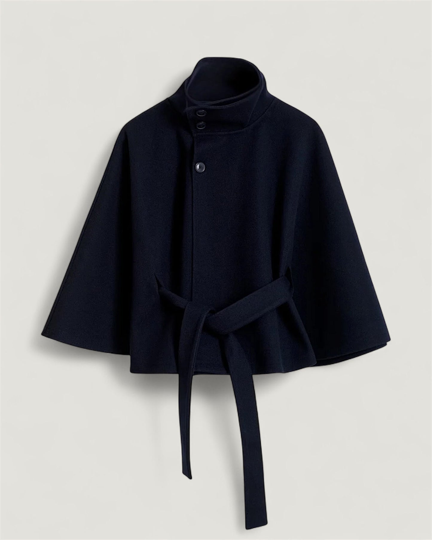 Poncho Mantel mit Gürtel