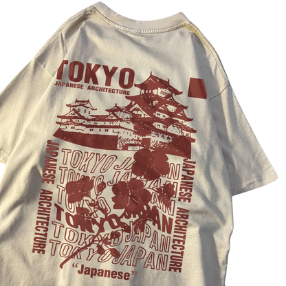 Streetwear T-Shirt – Tokyo Japan Motiv, Weich, Lässig