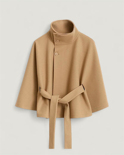 Poncho Mantel mit Gürtel