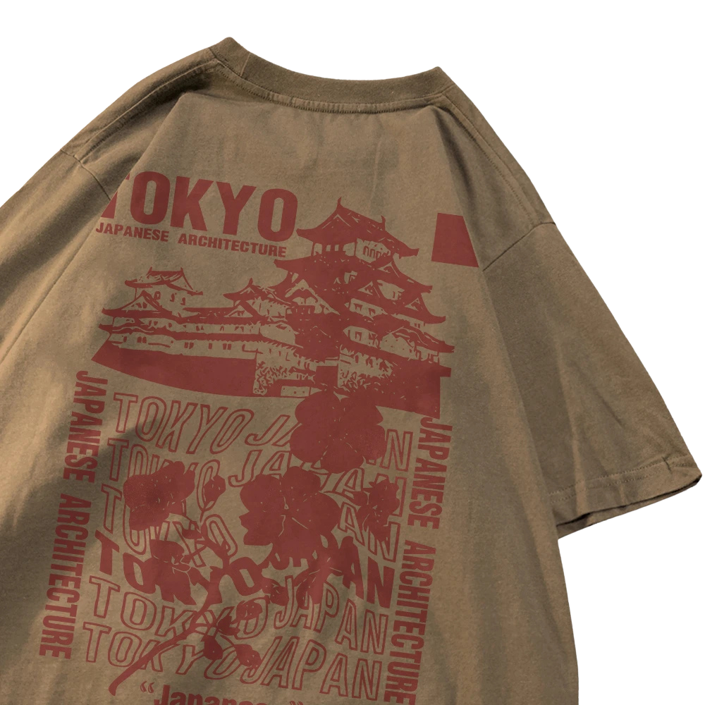 Streetwear T-Shirt – Tokyo Japan Motiv, Weich, Lässig