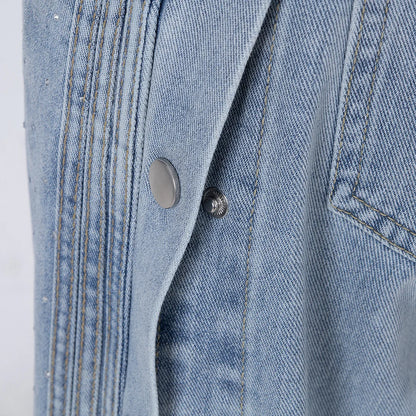 Stylische Wide-Leg Jeans mit Seitenschlitz