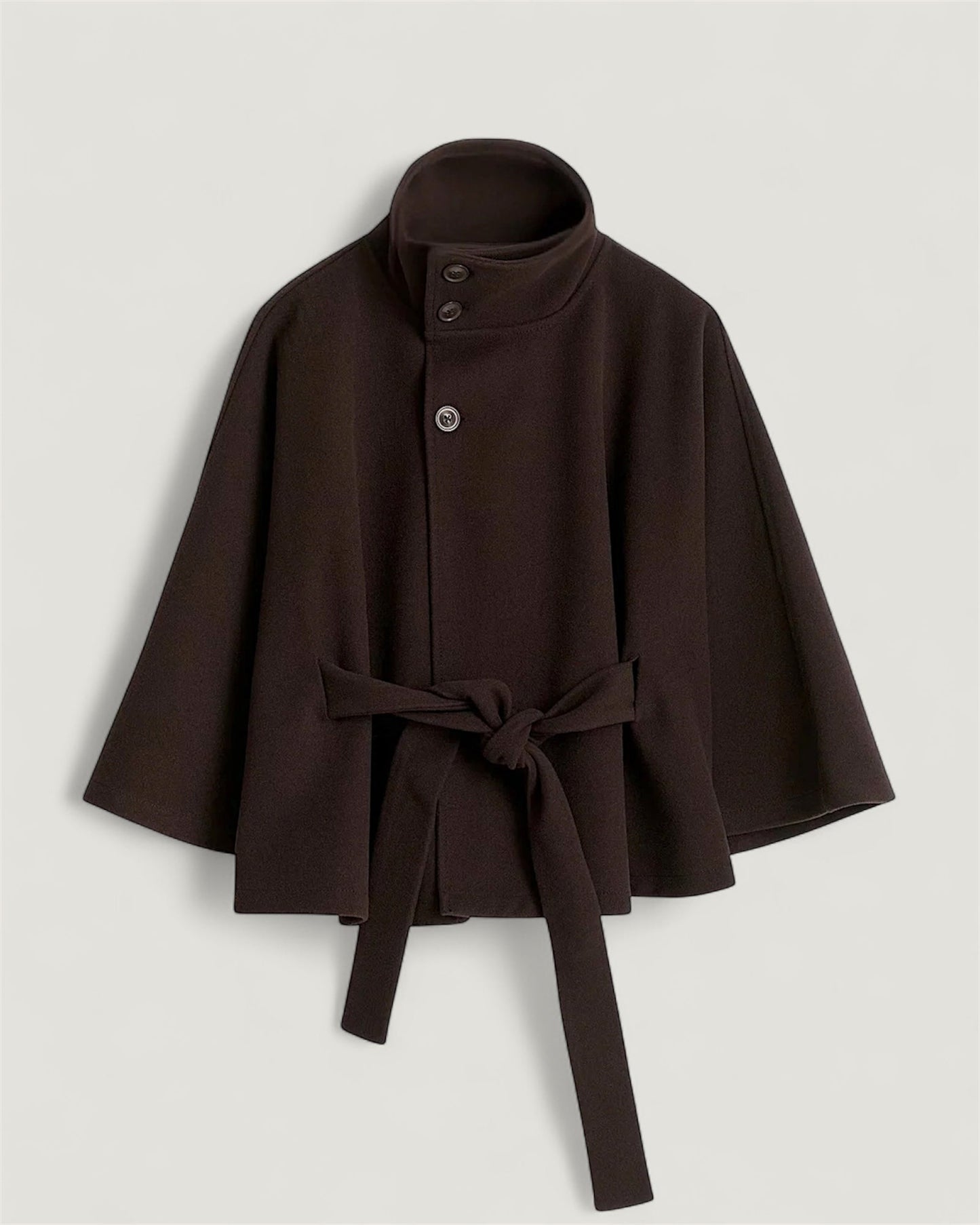 Poncho Mantel mit Gürtel