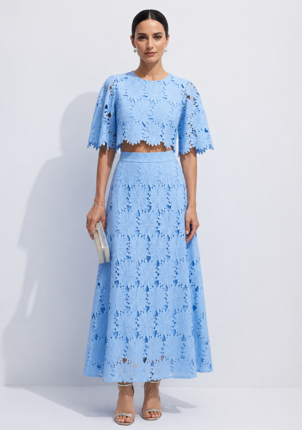 Zweiteiliges Damen-Set mit Spitze – Elegant & Sommerlich