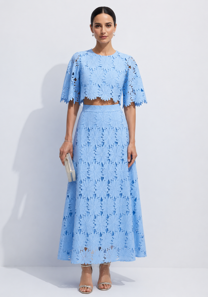 Zweiteiliges Damen-Set mit Spitze – Elegant & Sommerlich