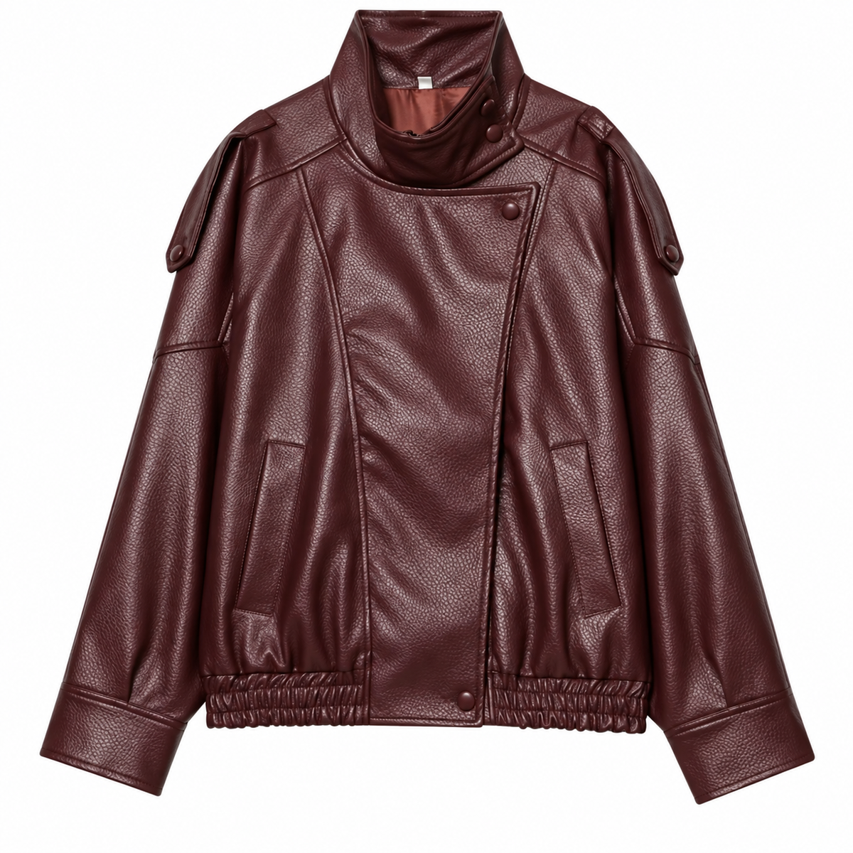 Oversize Lederjacke