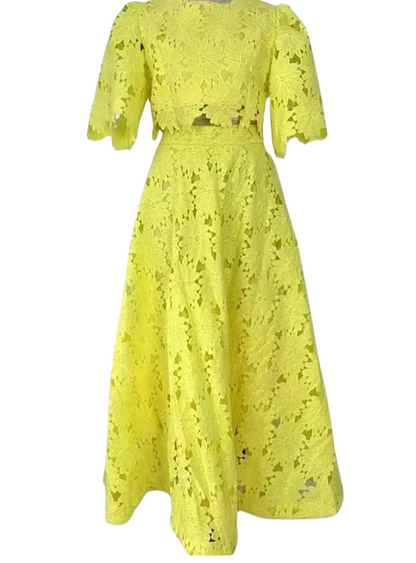 Zweiteiliges Damen-Set mit Spitze – Elegant & Sommerlich