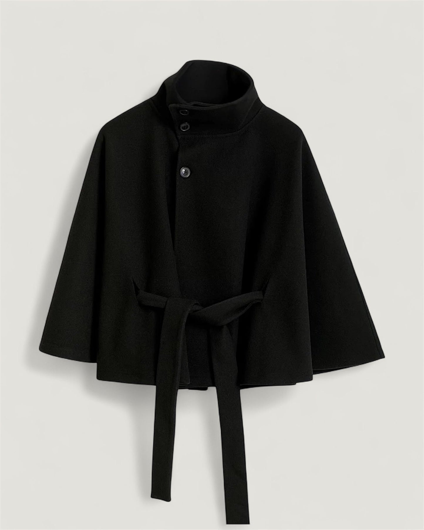 Poncho Mantel mit Gürtel