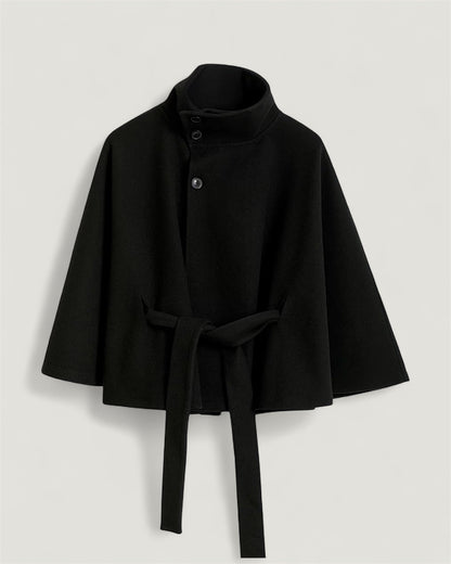 Poncho Mantel mit Gürtel