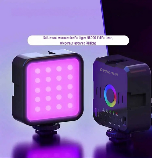 Kompakte RGB-LED-Leuchte für perfekte Ausleuchtung unterwegs