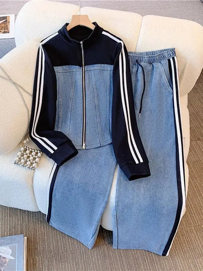 Sporty Denim Set