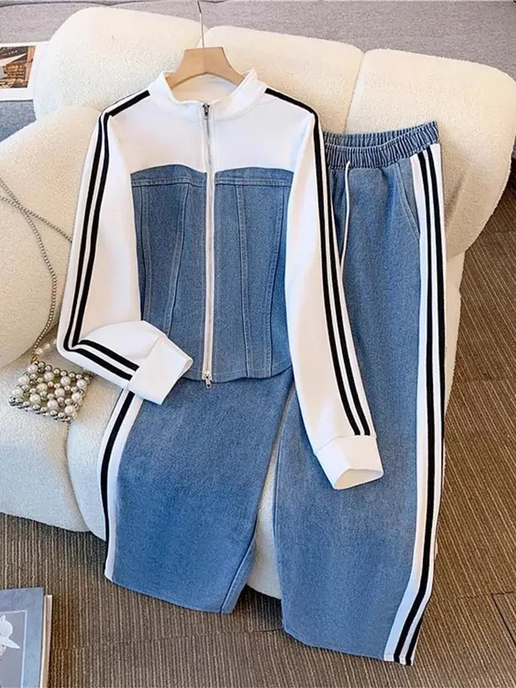 Sporty Denim Set