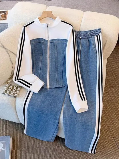 Sporty Denim Set
