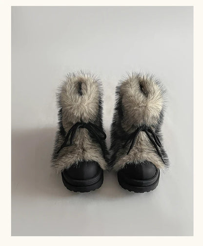 Trendige Fell-Boots für kalte Tage