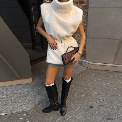 Luxuriöse Kunstfell Weste