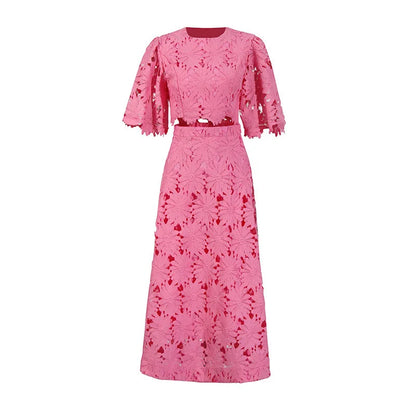 Zweiteiliges Damen-Set mit Spitze – Elegant & Sommerlich