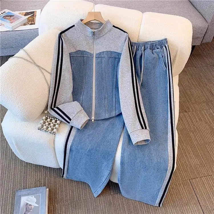 Sporty Denim Set