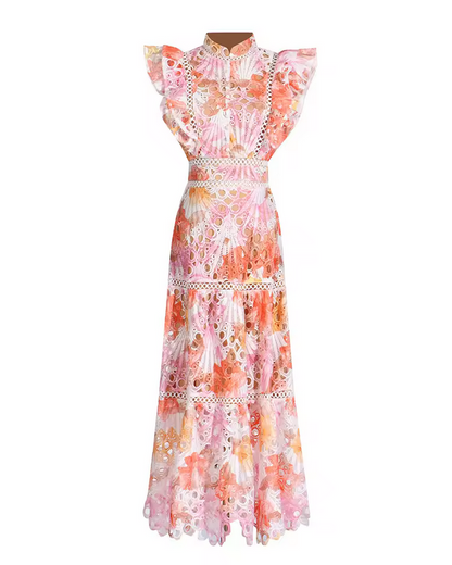 Elegantes Spitzenkleid Florale Eleganz