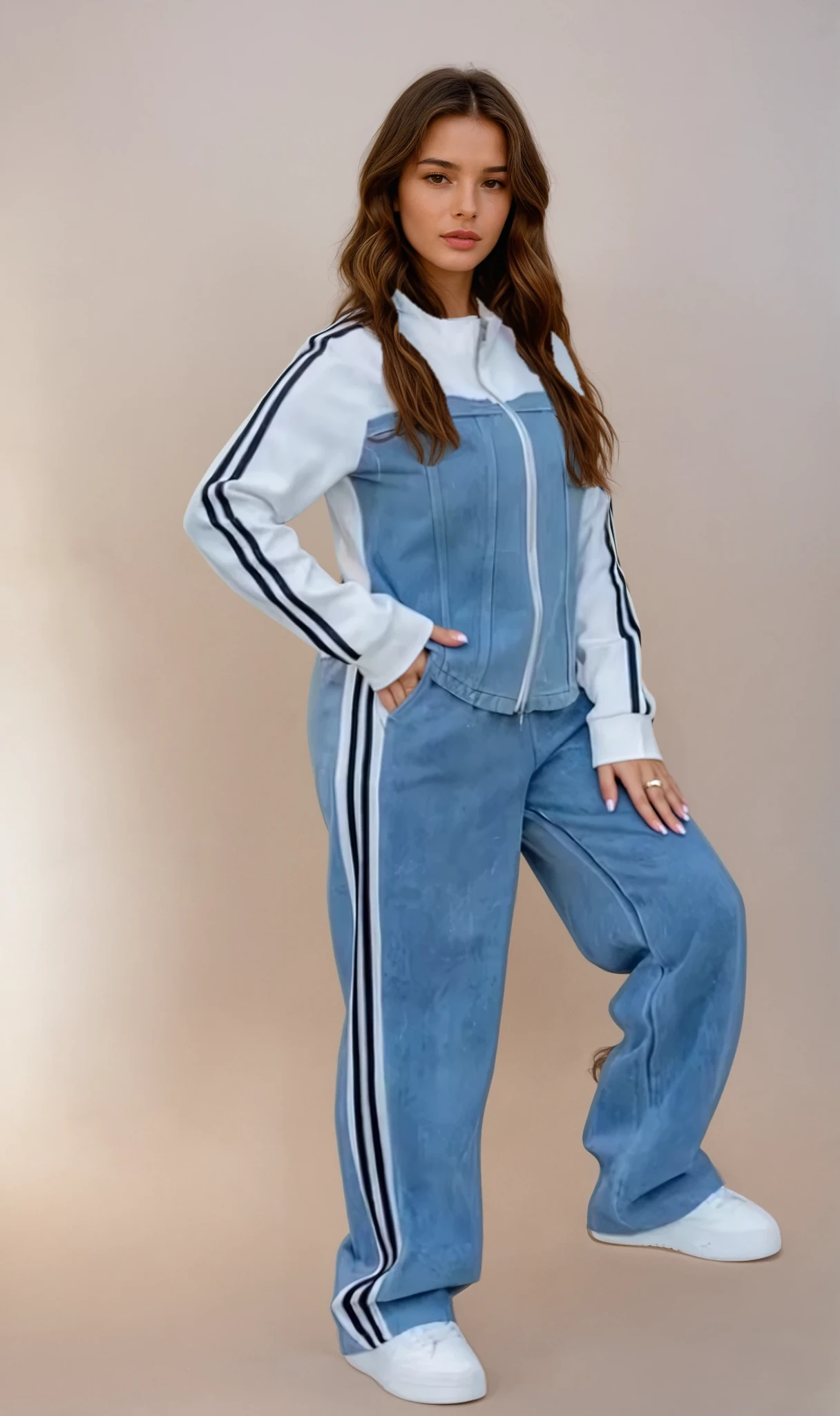 Sporty Denim Set
