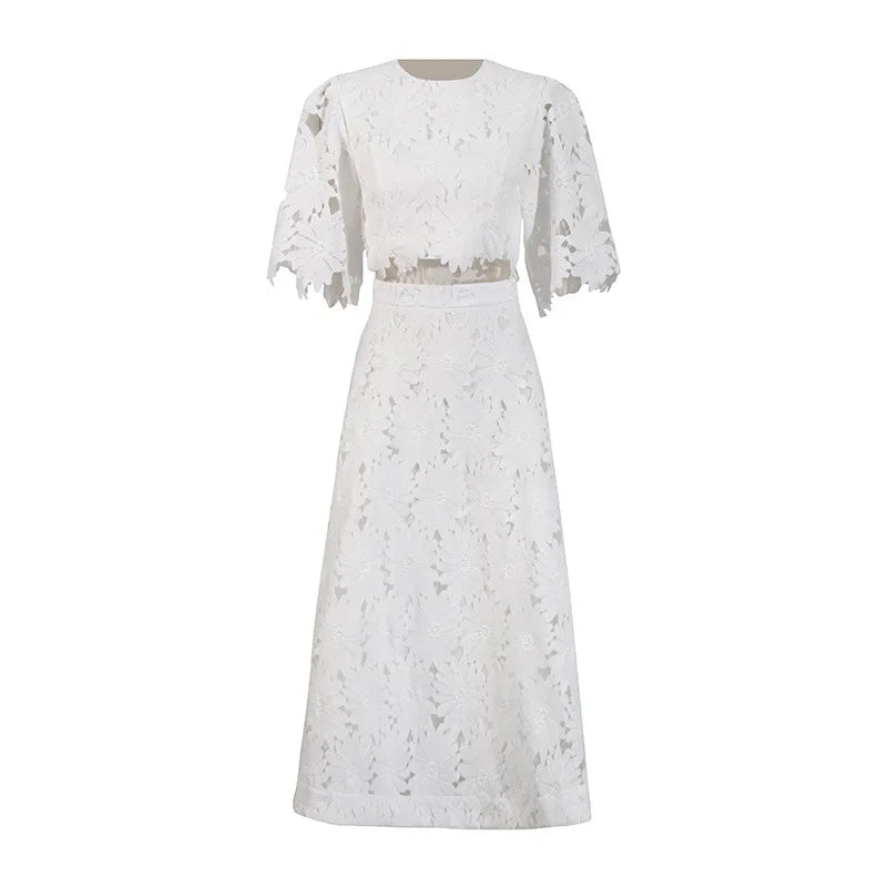 Zweiteiliges Damen-Set mit Spitze – Elegant & Sommerlich