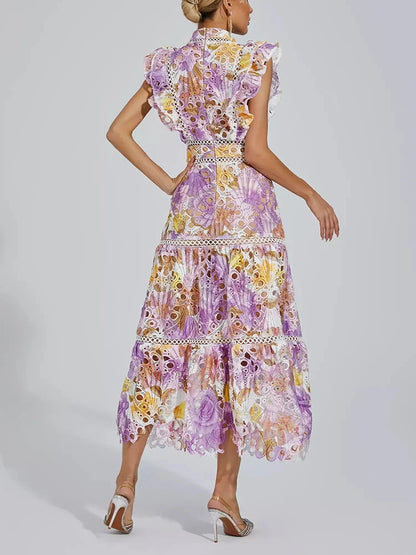 Elegantes Spitzenkleid Florale Eleganz