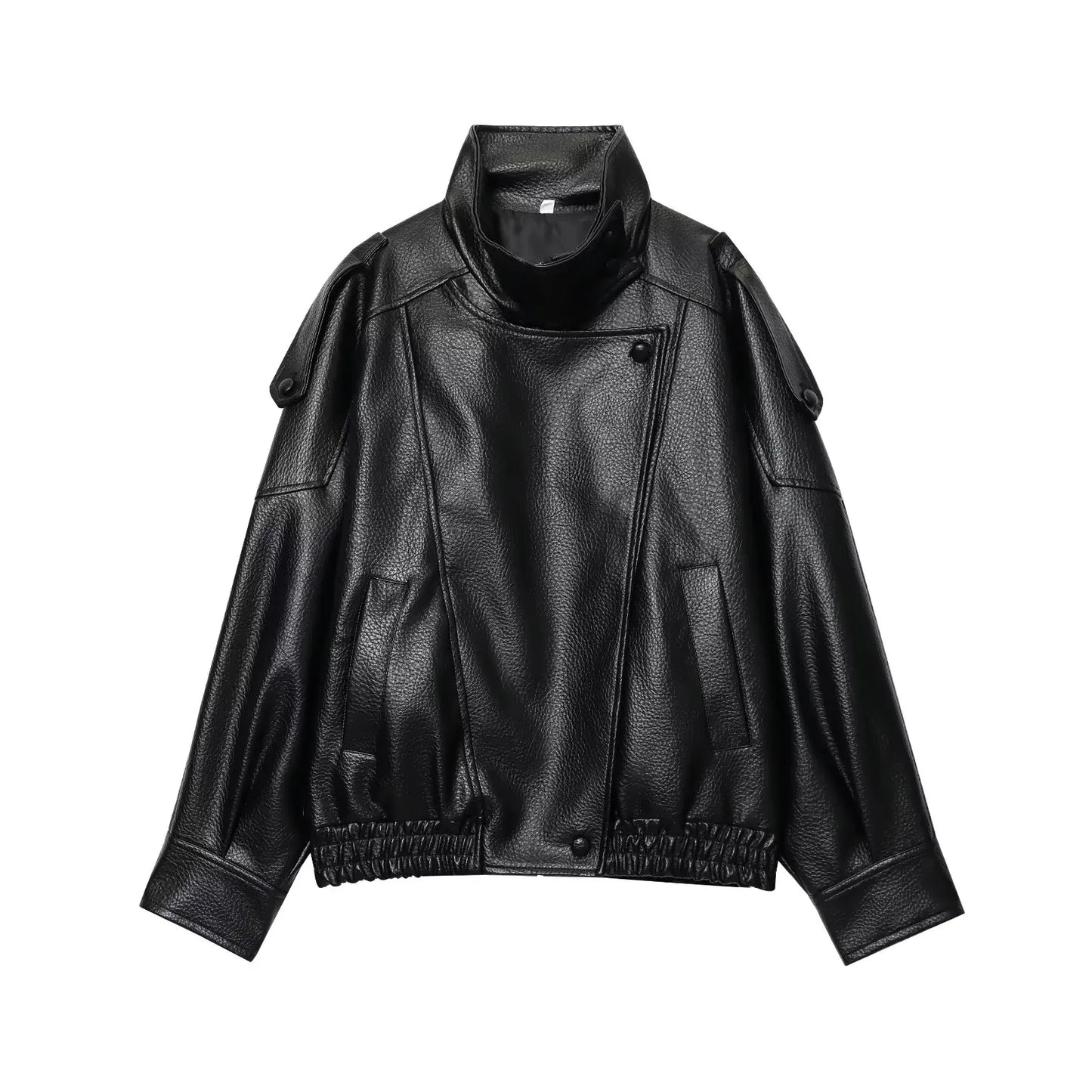 Oversize Lederjacke