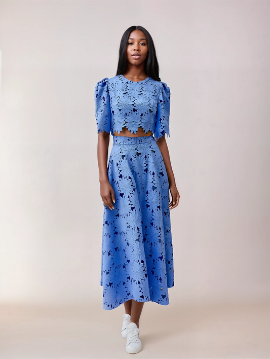 Zweiteiliges Damen-Set mit Spitze – Elegant & Sommerlich