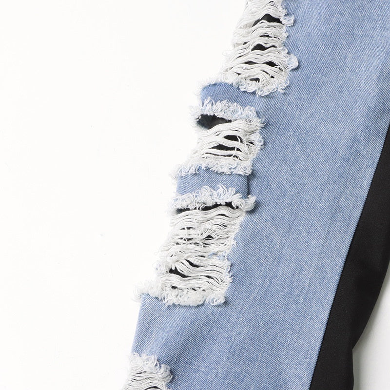 Oversized Denim Blazer im Streetstyle Look