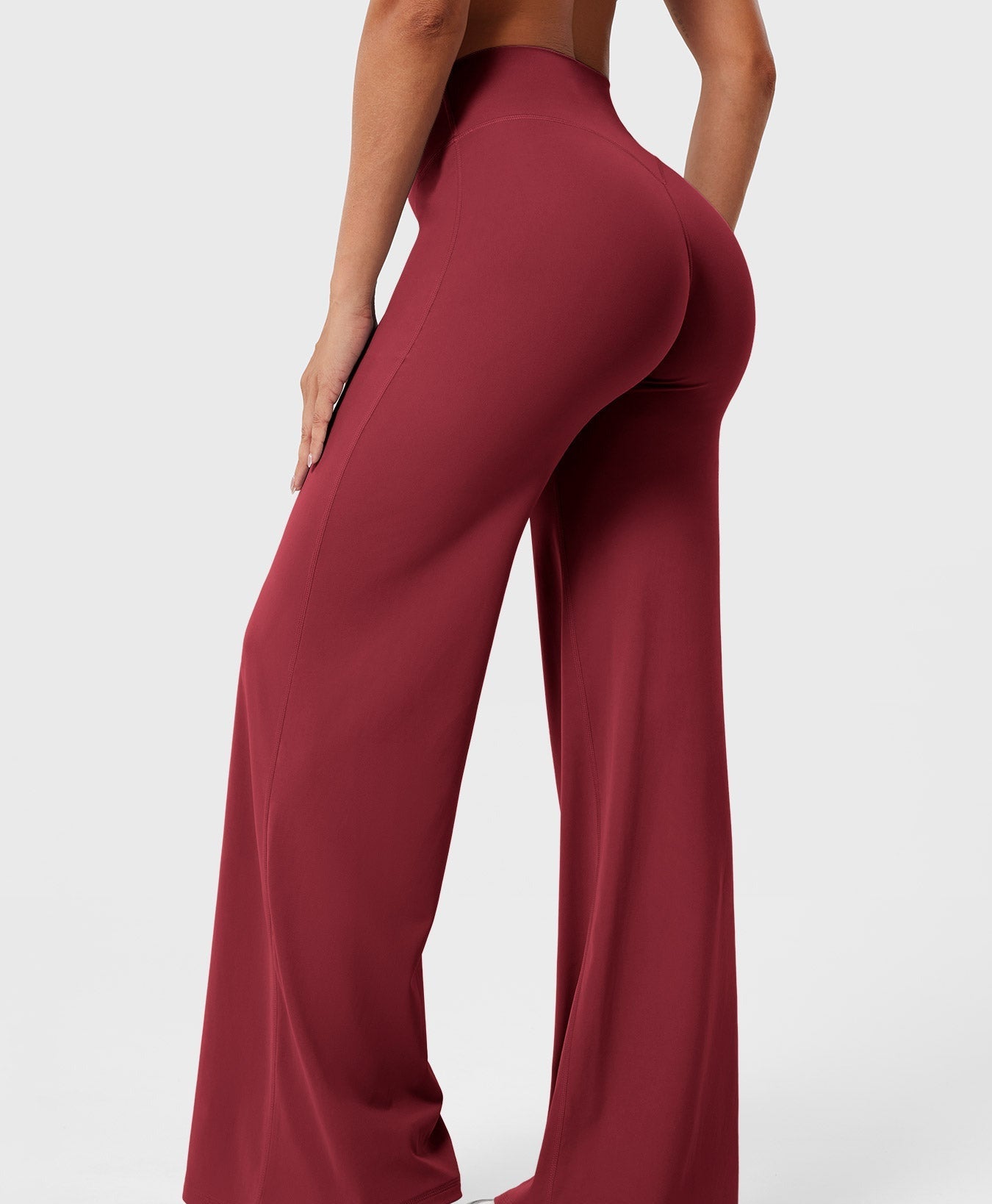 High-Waist Straight-Leg Pants