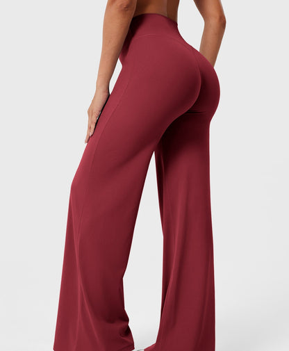 High-Waist Straight-Leg Pants