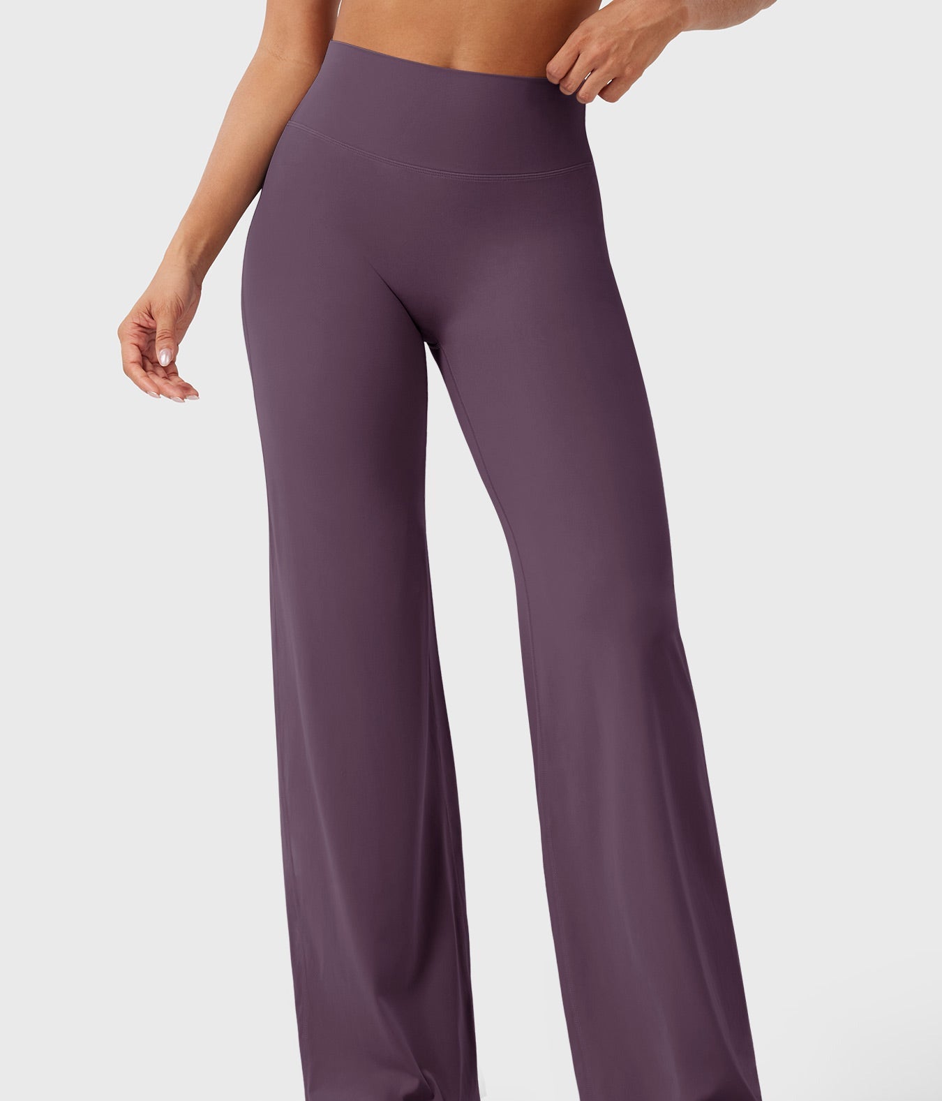 High-Waist Straight-Leg Pants