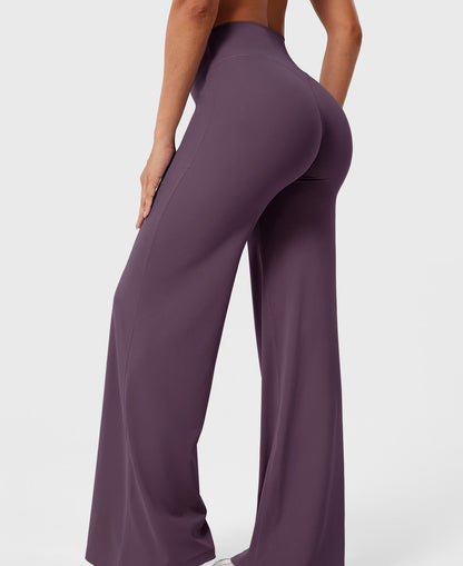 High-Waist Straight-Leg Pants