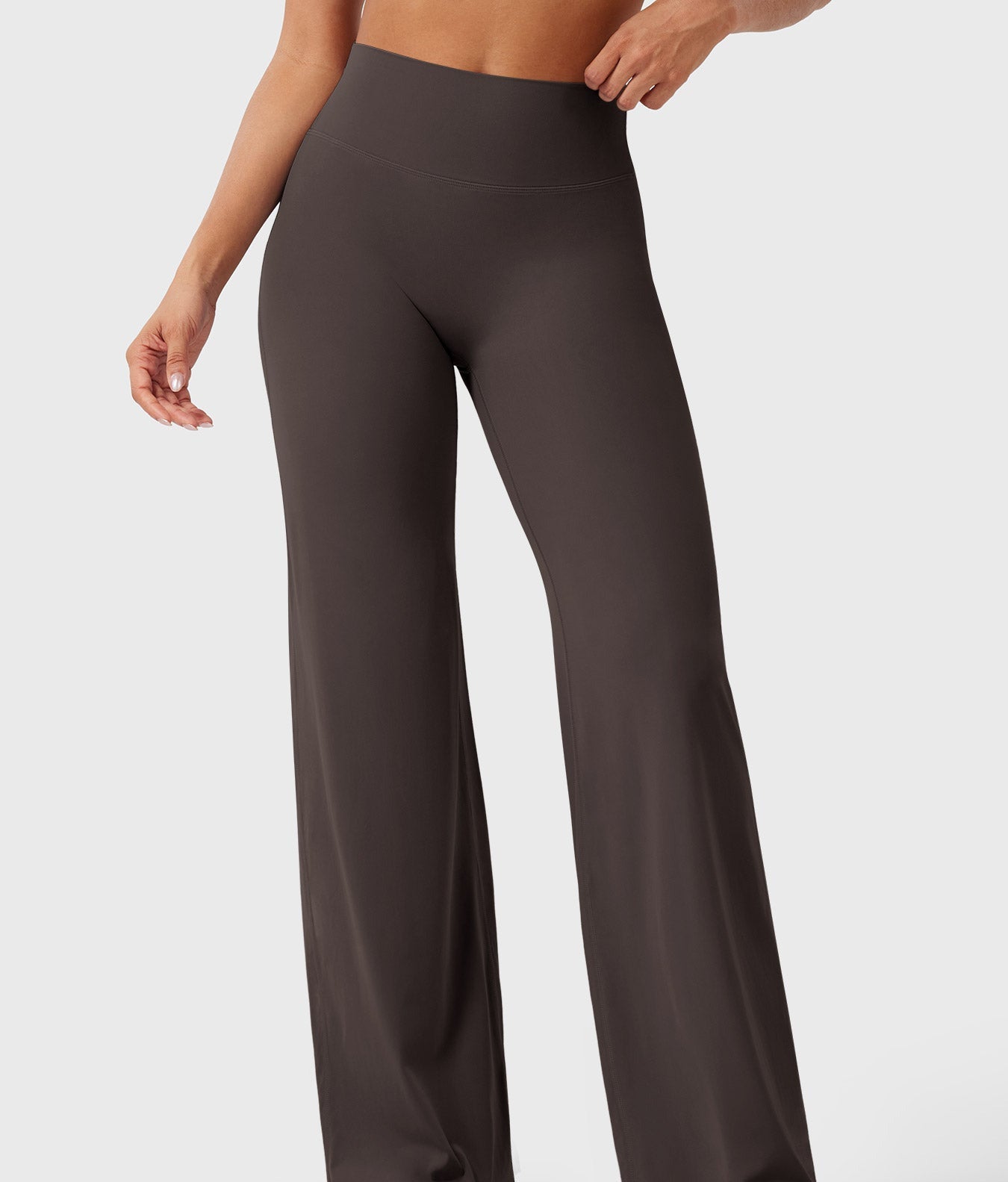 High-Waist Straight-Leg Pants