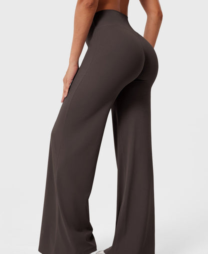 High-Waist Straight-Leg Pants