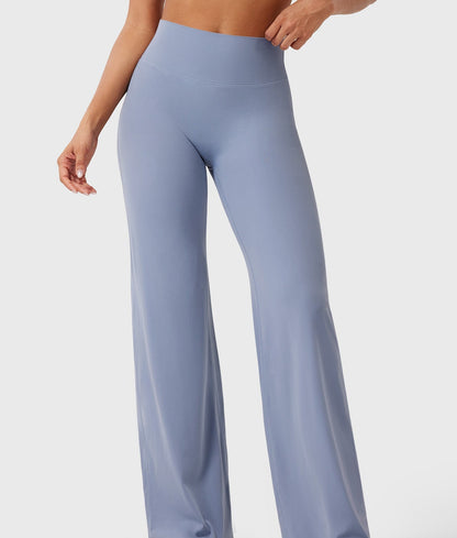 High-Waist Straight-Leg Pants