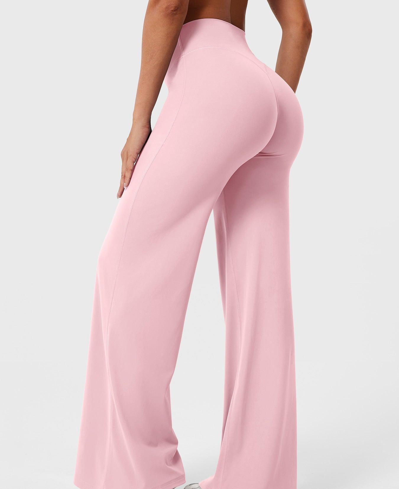 High-Waist Straight-Leg Pants