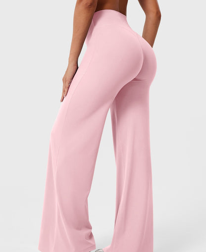 High-Waist Straight-Leg Pants