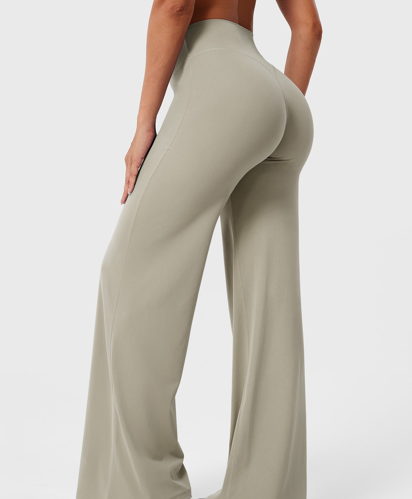 High-Waist Straight-Leg Pants