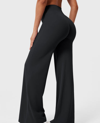 High-Waist Straight-Leg Pants