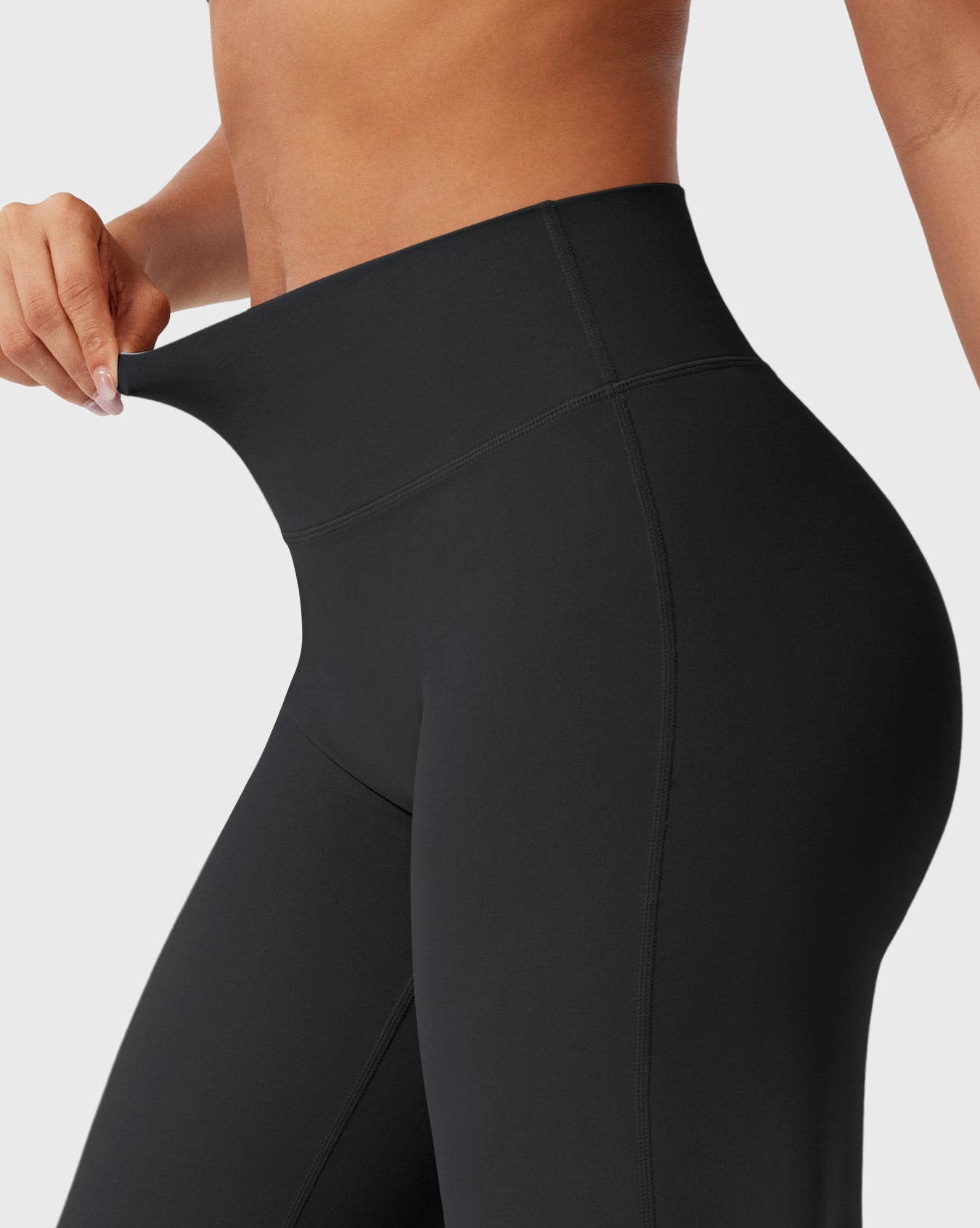 High-Waist Straight-Leg Pants