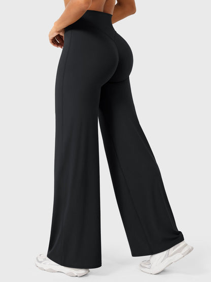 High-Waist Straight-Leg Pants